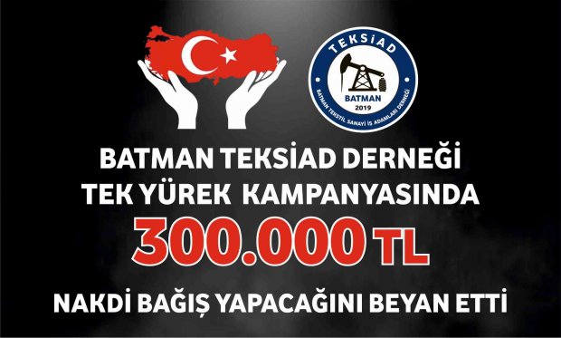 Derneğimizden Tek Yürek Kampanyasına Destek